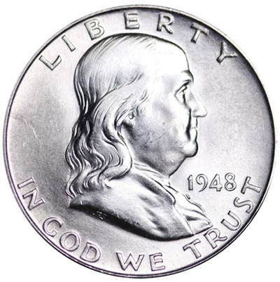 1948-1963 USA Franklin $1/2 Silver Coin